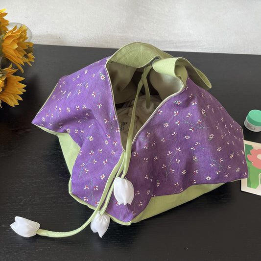Lilac Origami Tote Bag