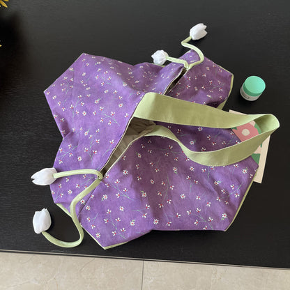 Lilac Origami Tote Bag