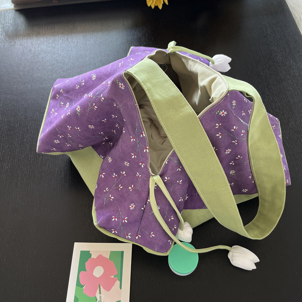 Lilac Origami Tote Bag